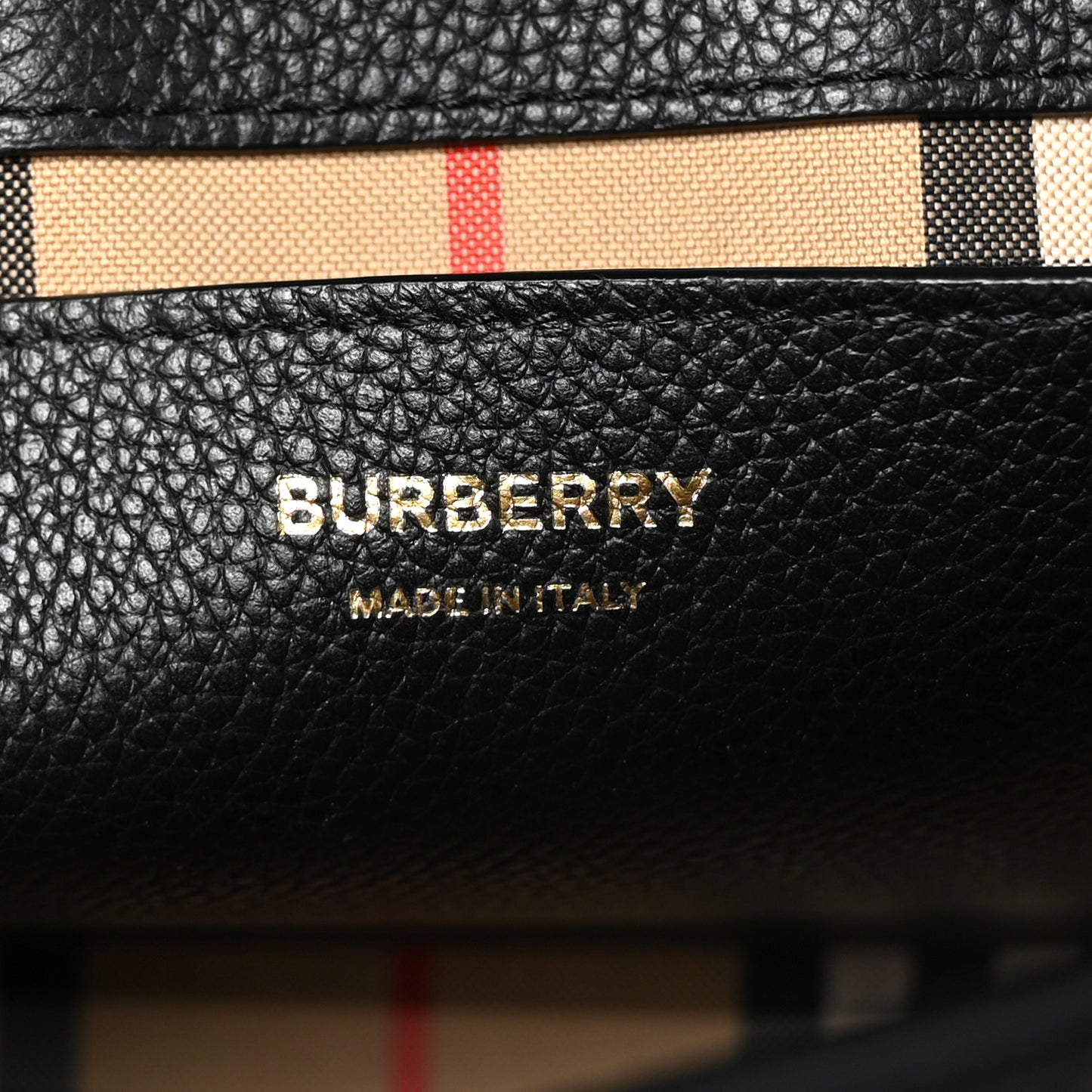 Grainy Calfskin Vintage Check Note Crossbody Bag Black