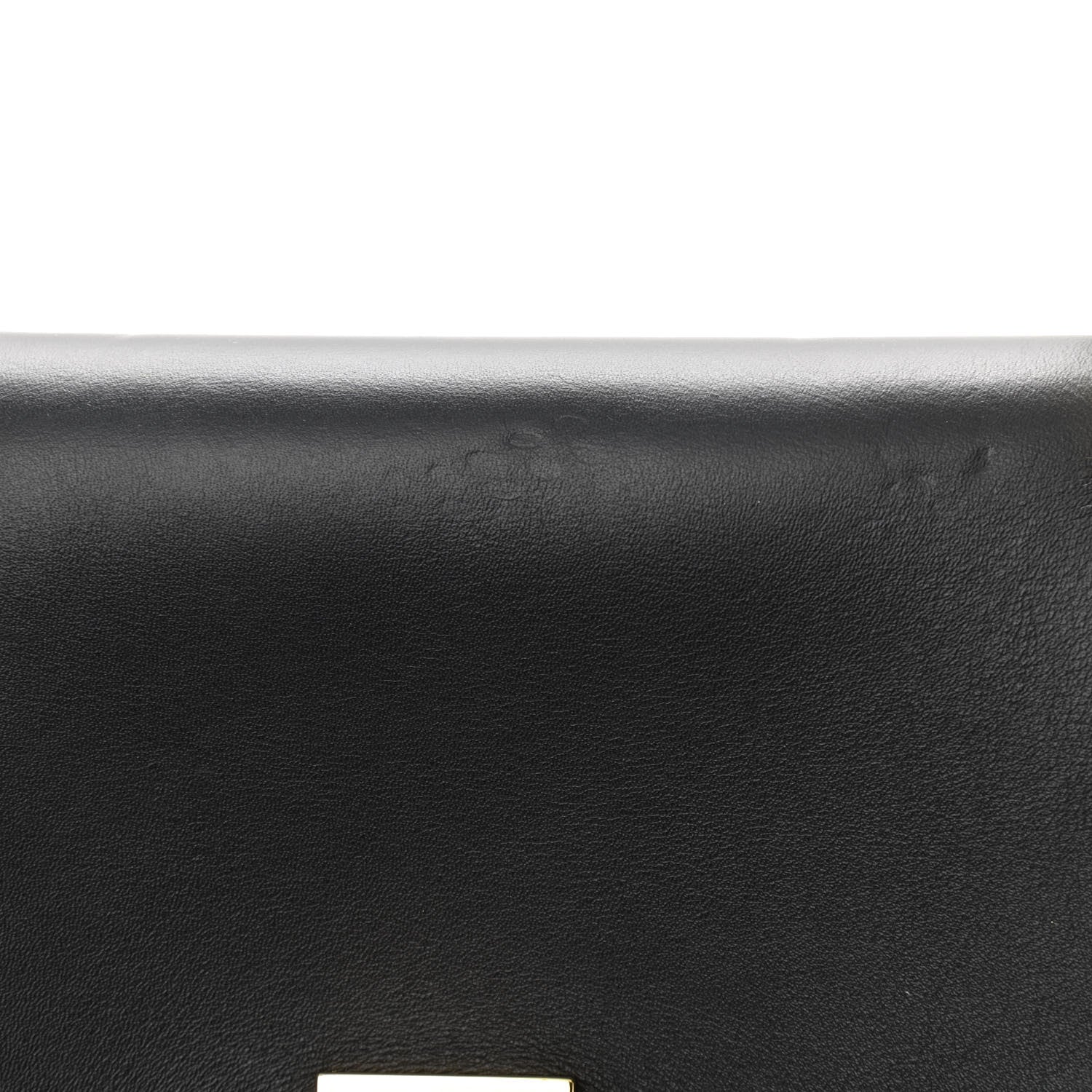 Chloe Suede Smooth Calfskin Drew Shoulder Bag Black 10 of 10