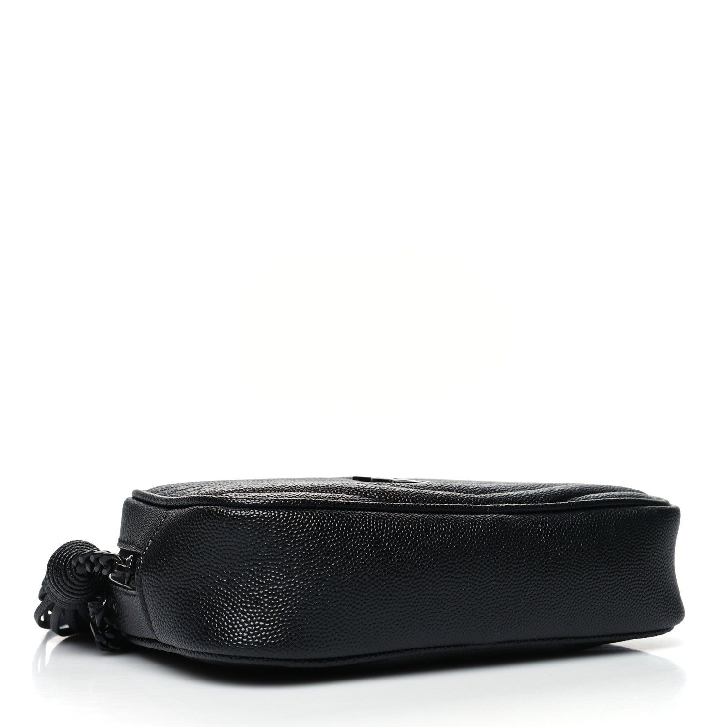 Saint Laurent Grain De Poudre Matelasse Monogram Mini Lou Camera Bag Black 4 of 10