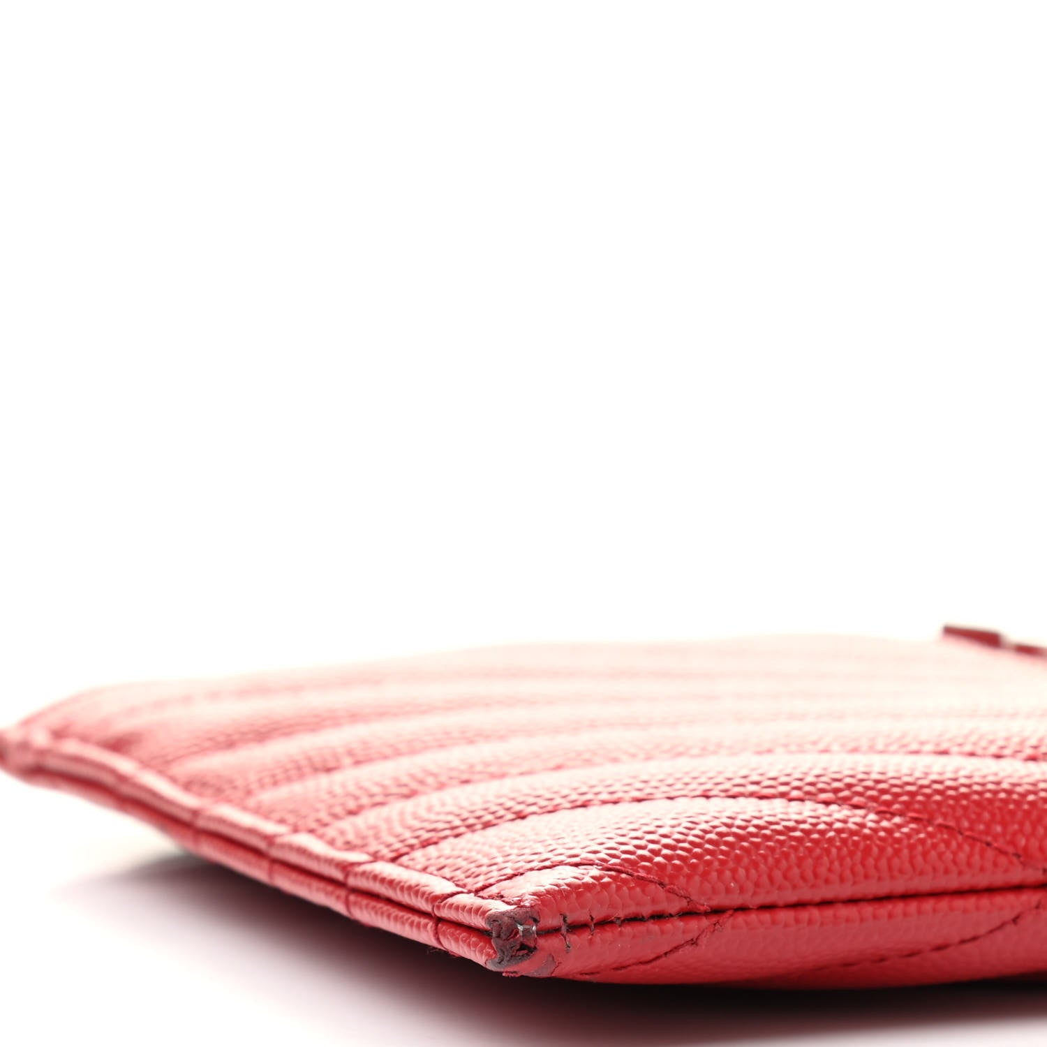 Saint Laurent Grain De Poudre Chevron Monogram Bill Pouch Bandana Red 8 of 13