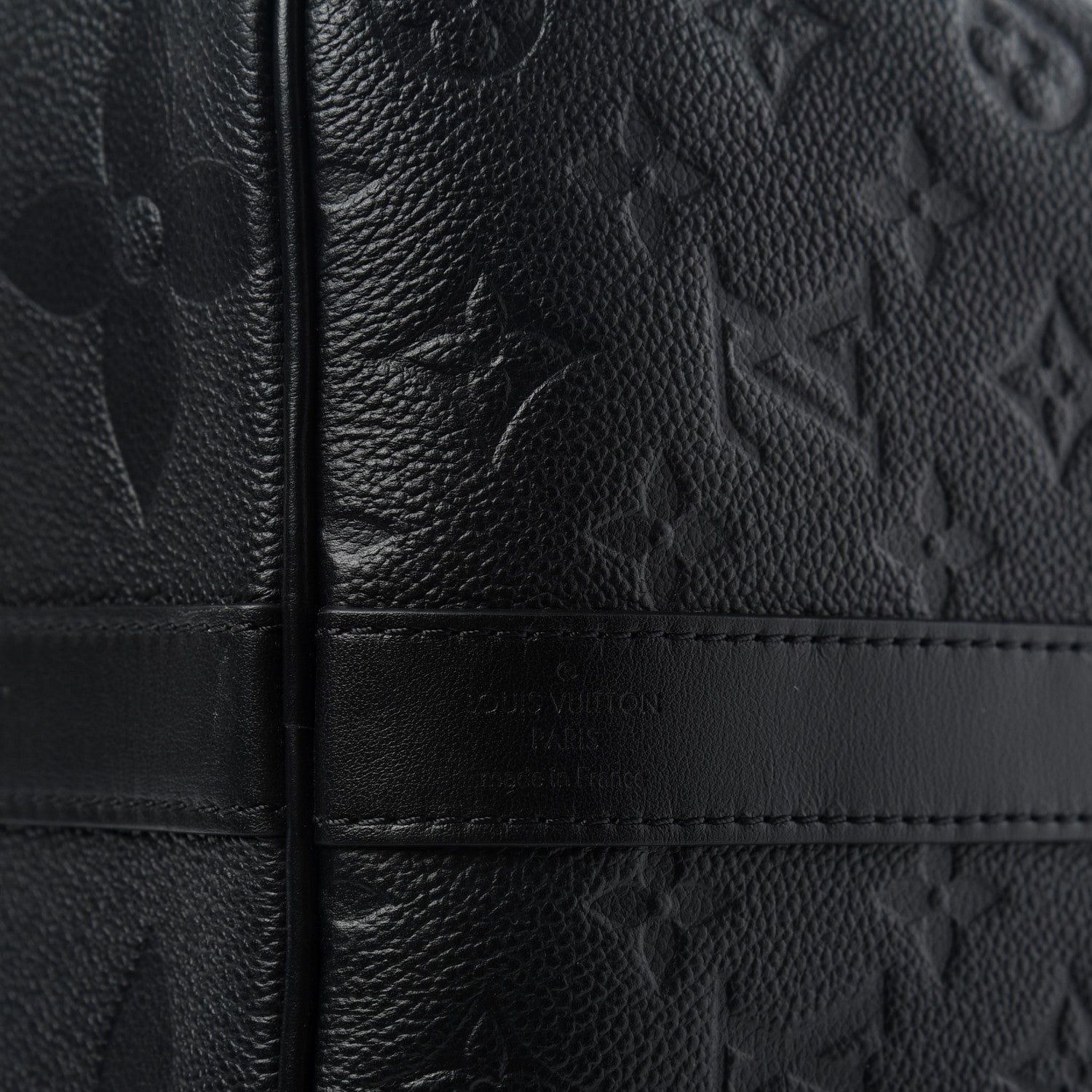 Louis Vuitton Empreinte Monogram Giant Keepall Bandouliere 45 Black 9 of 9