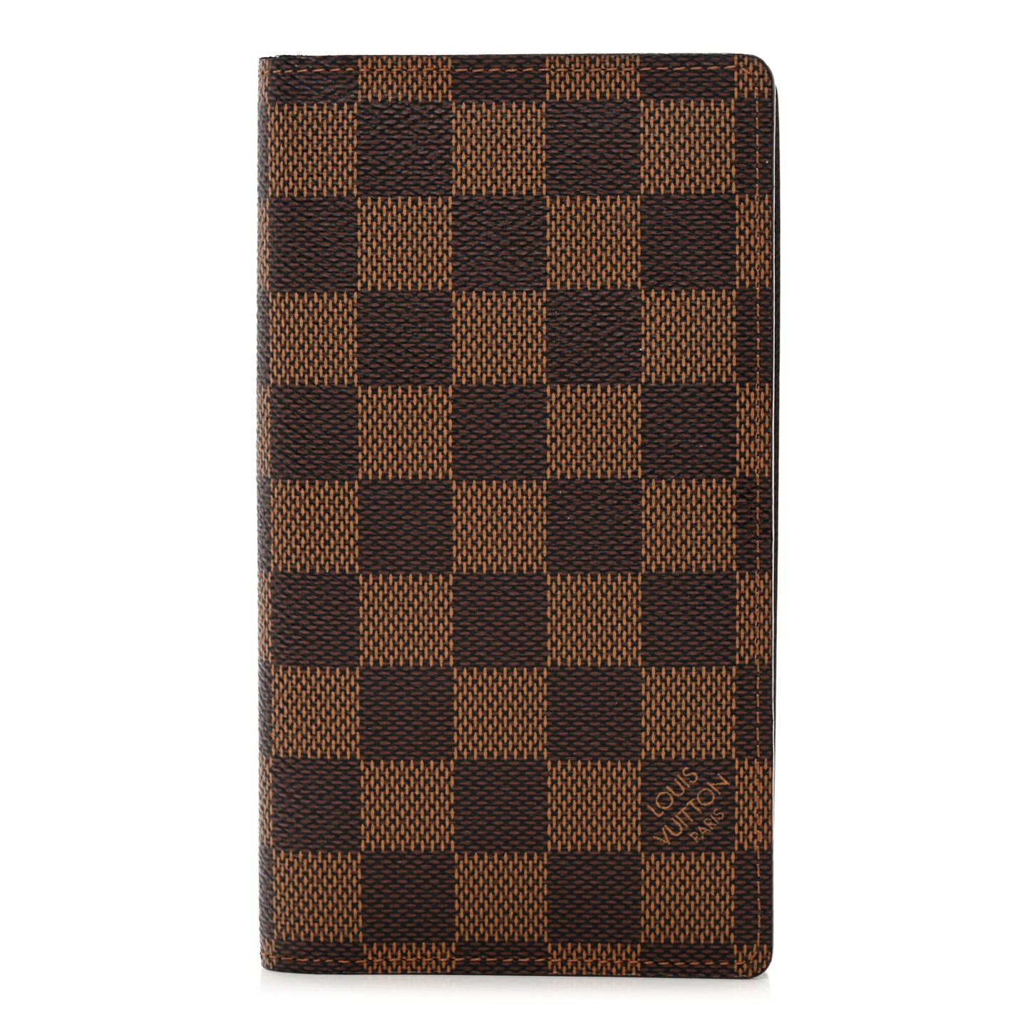 Damier Ebene Checkbook Cover Wallet
