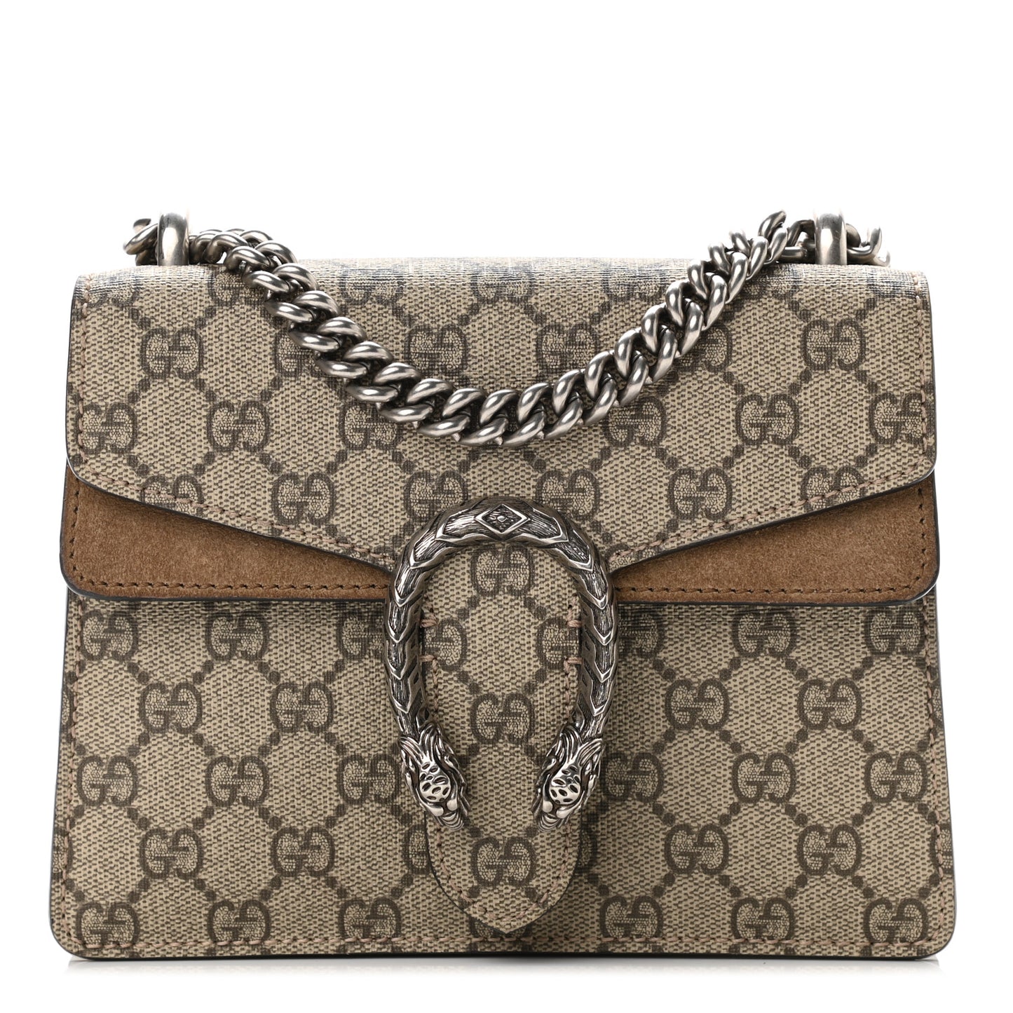 GG Supreme Monogram Mini Dionysus Shoulder Bag Taupe