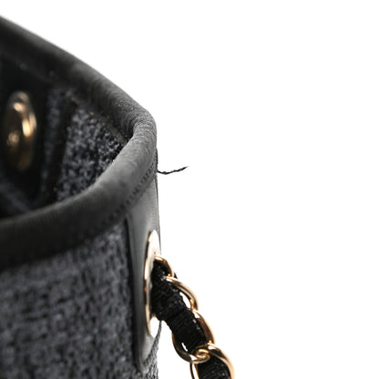 Chanel Lurex Boucle Small Deauville Tote Black 11 of 11