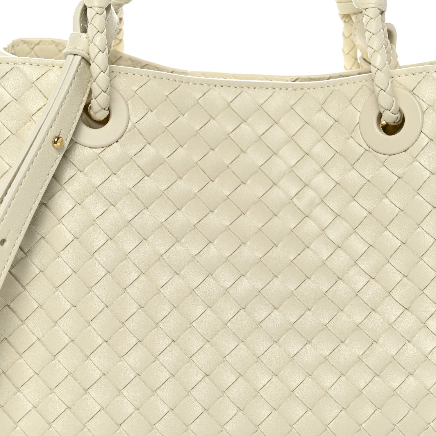 Bottega Veneta Nappa Intrecciato Basket Bag Sea Salt 8 of 11