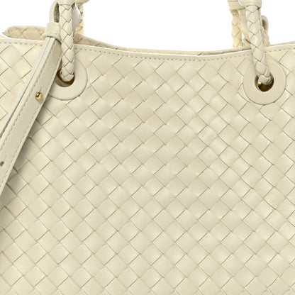 Bottega Veneta Nappa Intrecciato Basket Bag Sea Salt 8 of 11