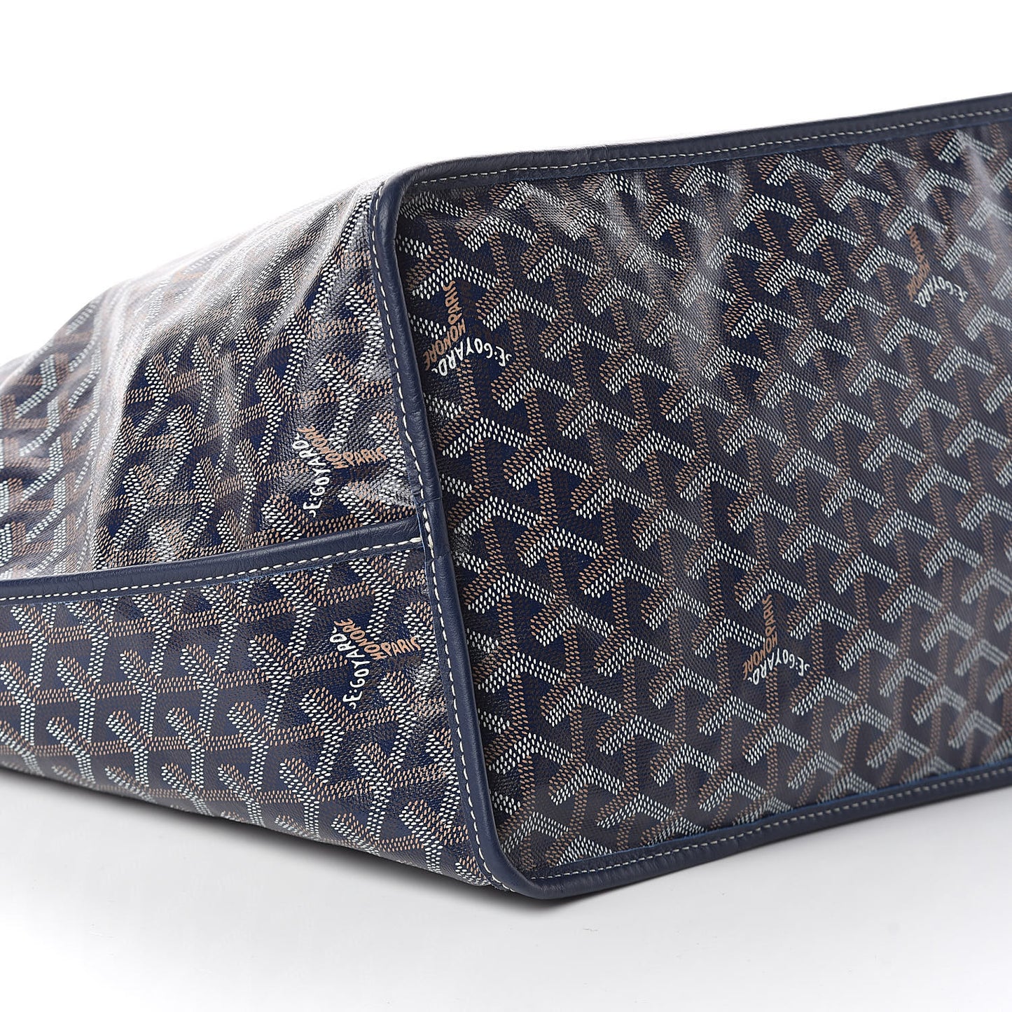 Goyardine Reversible Anjou GM Navy