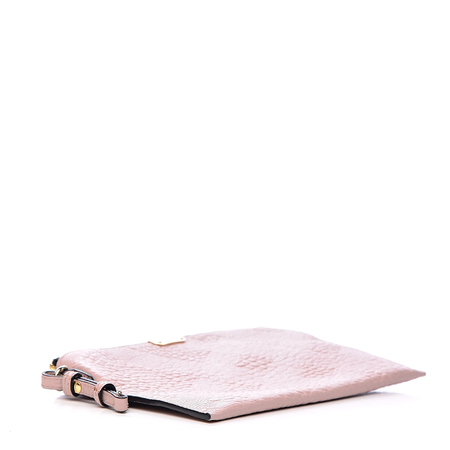Burberry Signature Grain Calfskin Check Embossed Peyton Crossbody Clutch Bag Pale Orchid 4 of 10