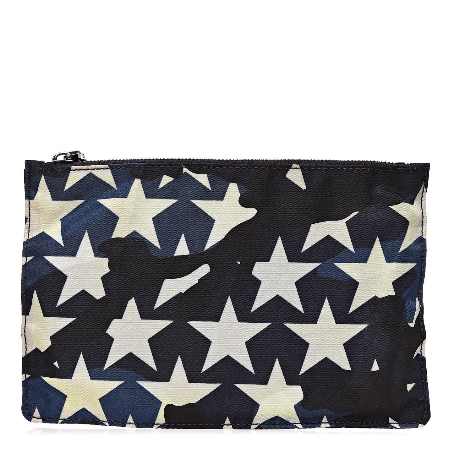 Nylon Camustars Medium Zip Pouch Marine Light Ivory