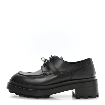 Hermes Glossed Calfskin First Oxford 39 Black 1 of 9