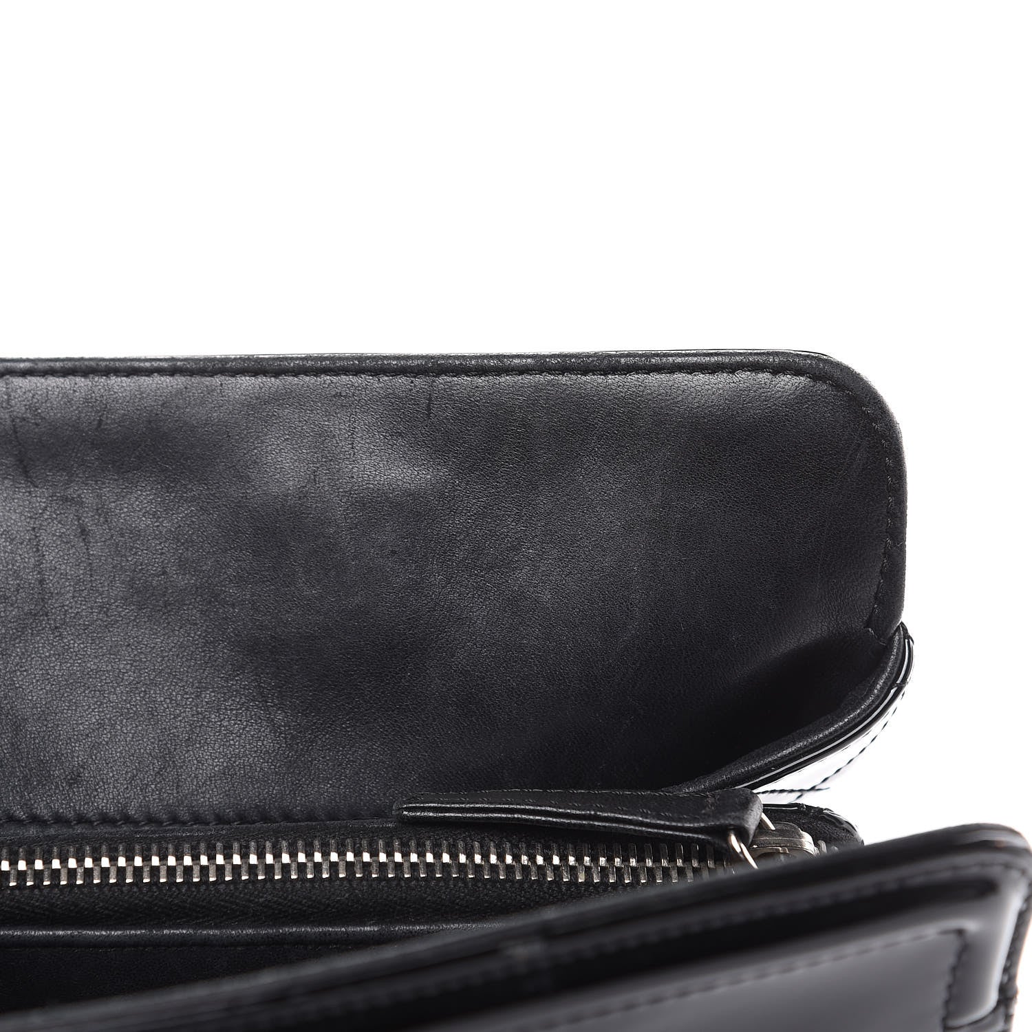 Chanel Vinyl Lipstick Ligne Tote Black 15 of 17