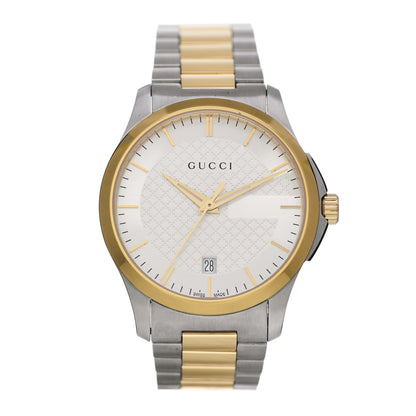 Gucci Stainless Steel 38mm G-Timeless Two Tone Quartz Watch 1 of 5