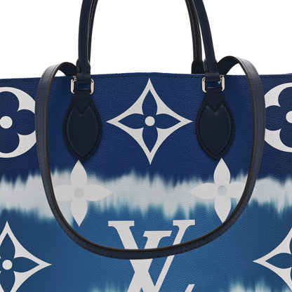 Louis Vuitton Monogram Escale Onthego GM Blue 7 of 9
