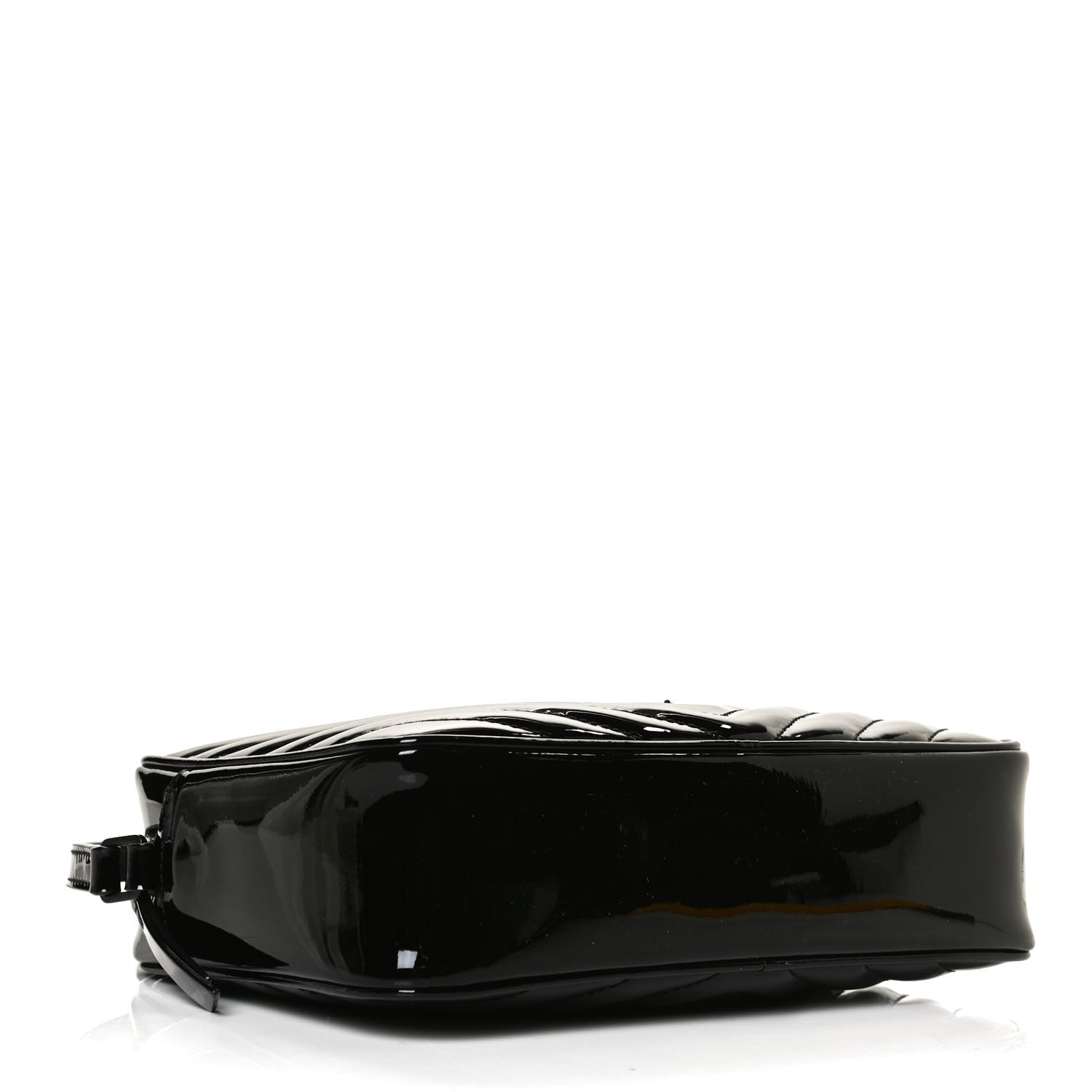 Saint Laurent Patent Calfskin Matelasse Monogram Lou Camera Bag Black 4 of 12