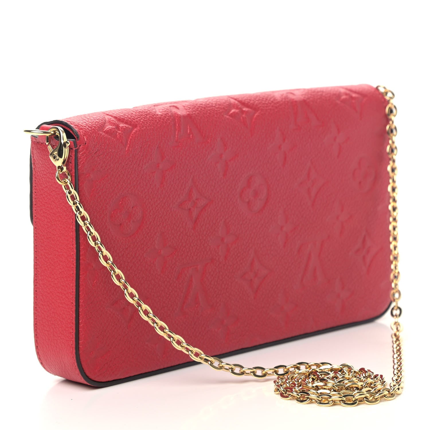 Louis Vuitton Empreinte Pochette Felicie Chain Wallet Cherry 3 of 5