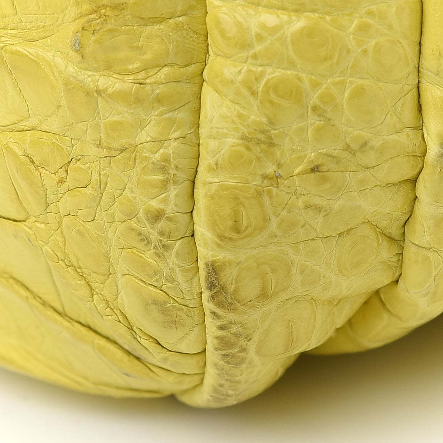 Crocodile Tote Yellow