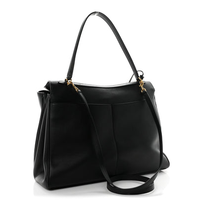 Balenciaga Smooth Calfskin Large Rodeo Top Handle Handbag Black 3 of 9