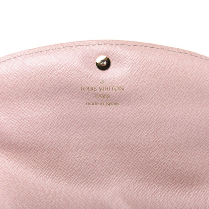 Louis Vuitton Damier Ebene Caissa Wallet Rose Ballerine 10 of 15