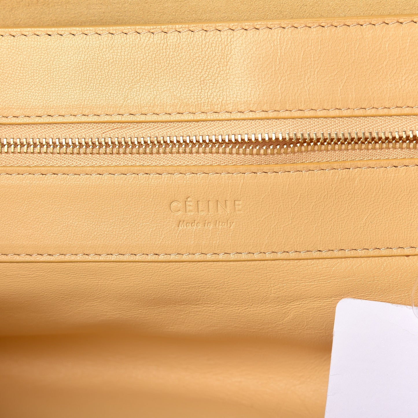 Lambskin Horizontal Bi-Color Cabas Butter