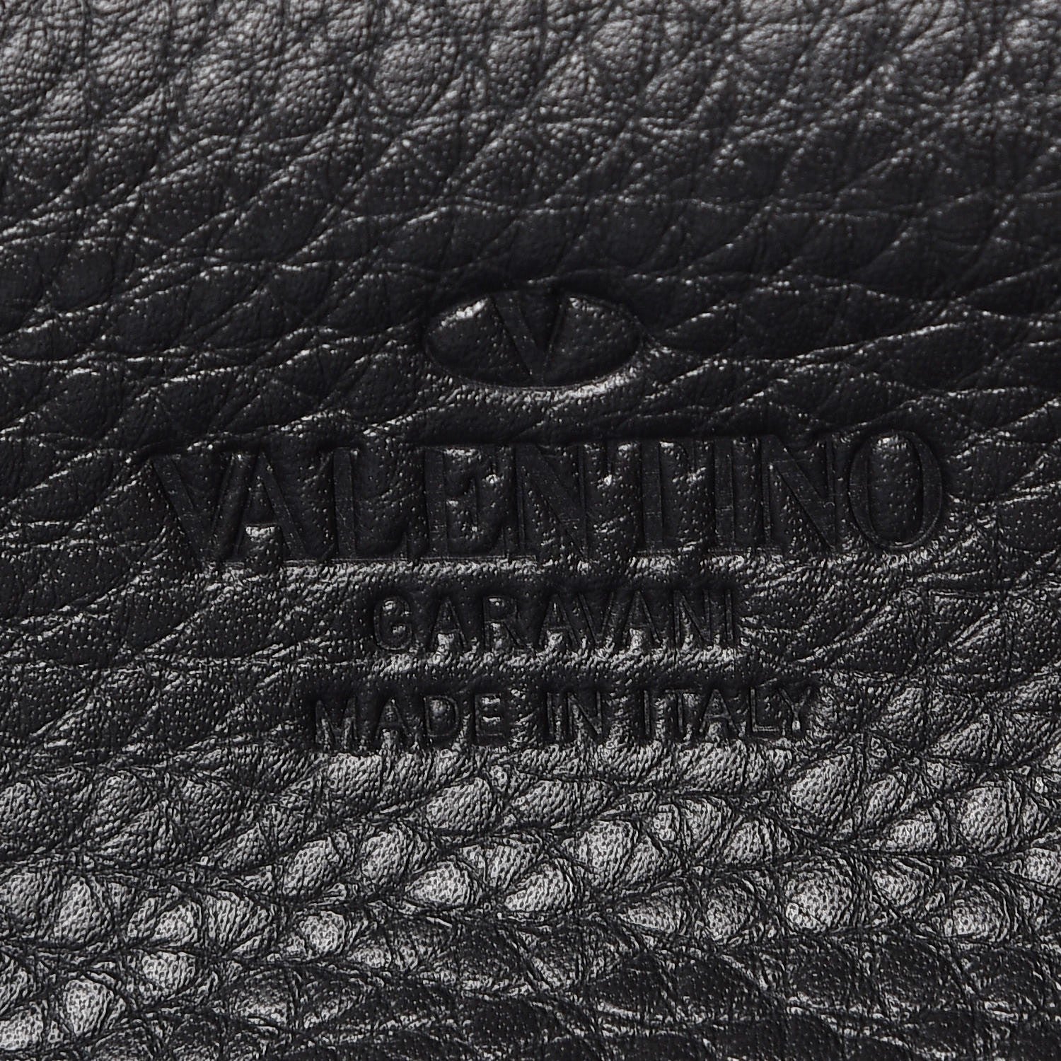 Valentino Garavani Alce Printed Calfskin Medium Rockstud Tote Black 7 of 7