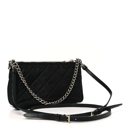 Prada Nylon Tessuto Impuntu Quilted Crossbody Bag Black 3 of 10