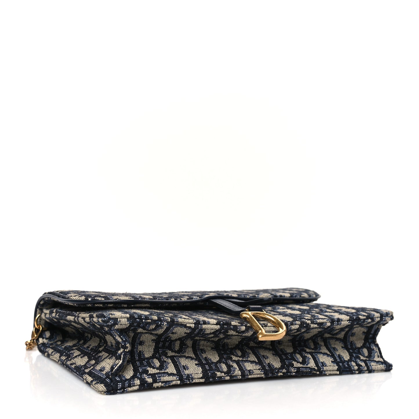 Oblique Saddle Chain Pouch Blue