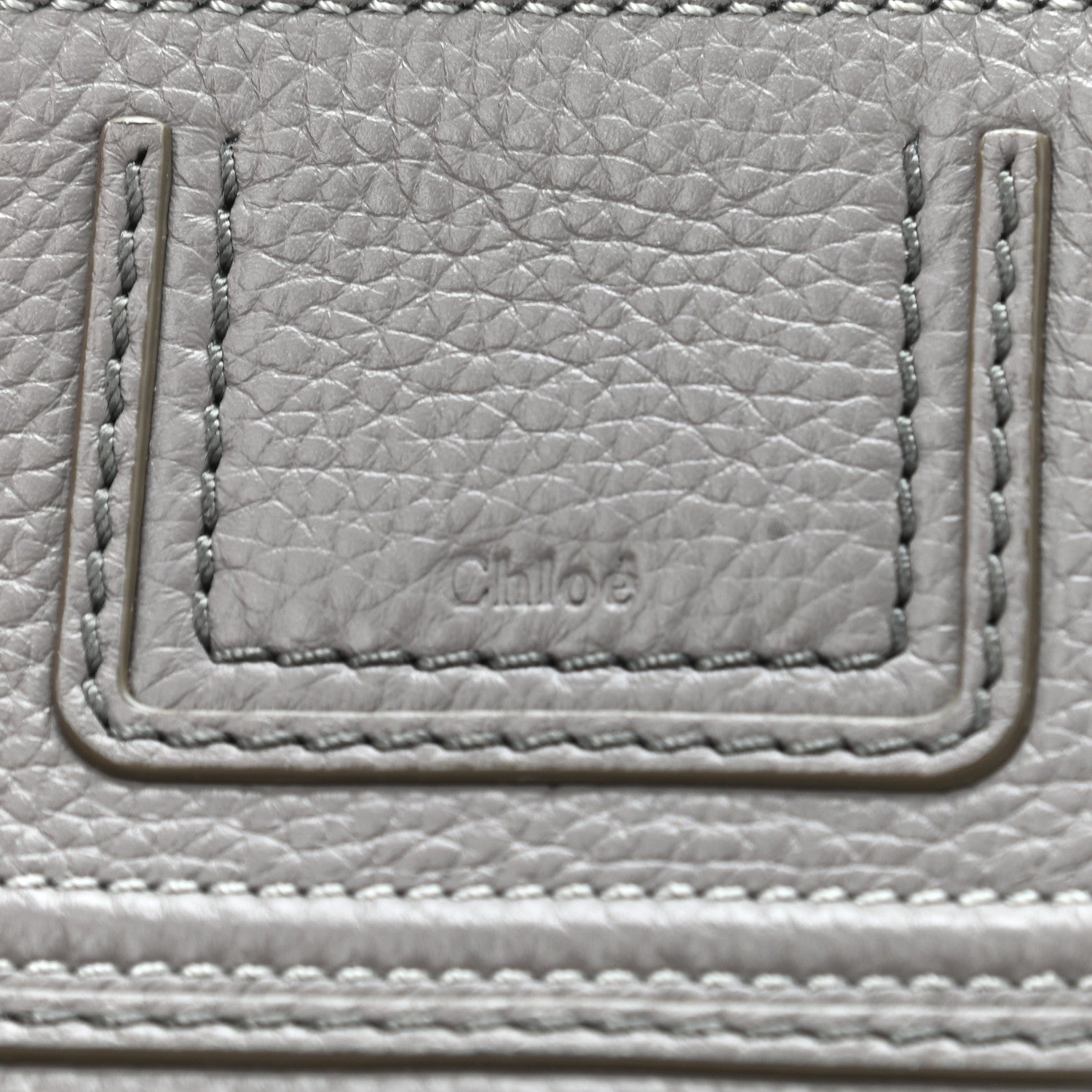 Chloe Calfskin Mini Marcie Crossbody Bag Cashmere Grey 8 of 10