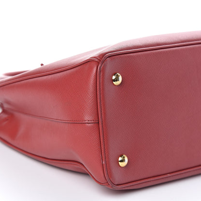 Prada Saffiano Lux Medium Tote Fuoco 8 of 19