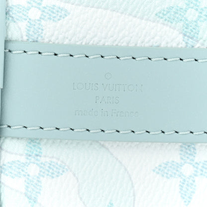 Louis Vuitton Monogram Aquagarden Keepall Bandouliere 25 Crystal Blue 6 of 8