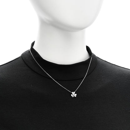 Van Cleef & Arpels 18K White Gold Diamond Mini Frivole Pendant Necklace 2 of 6