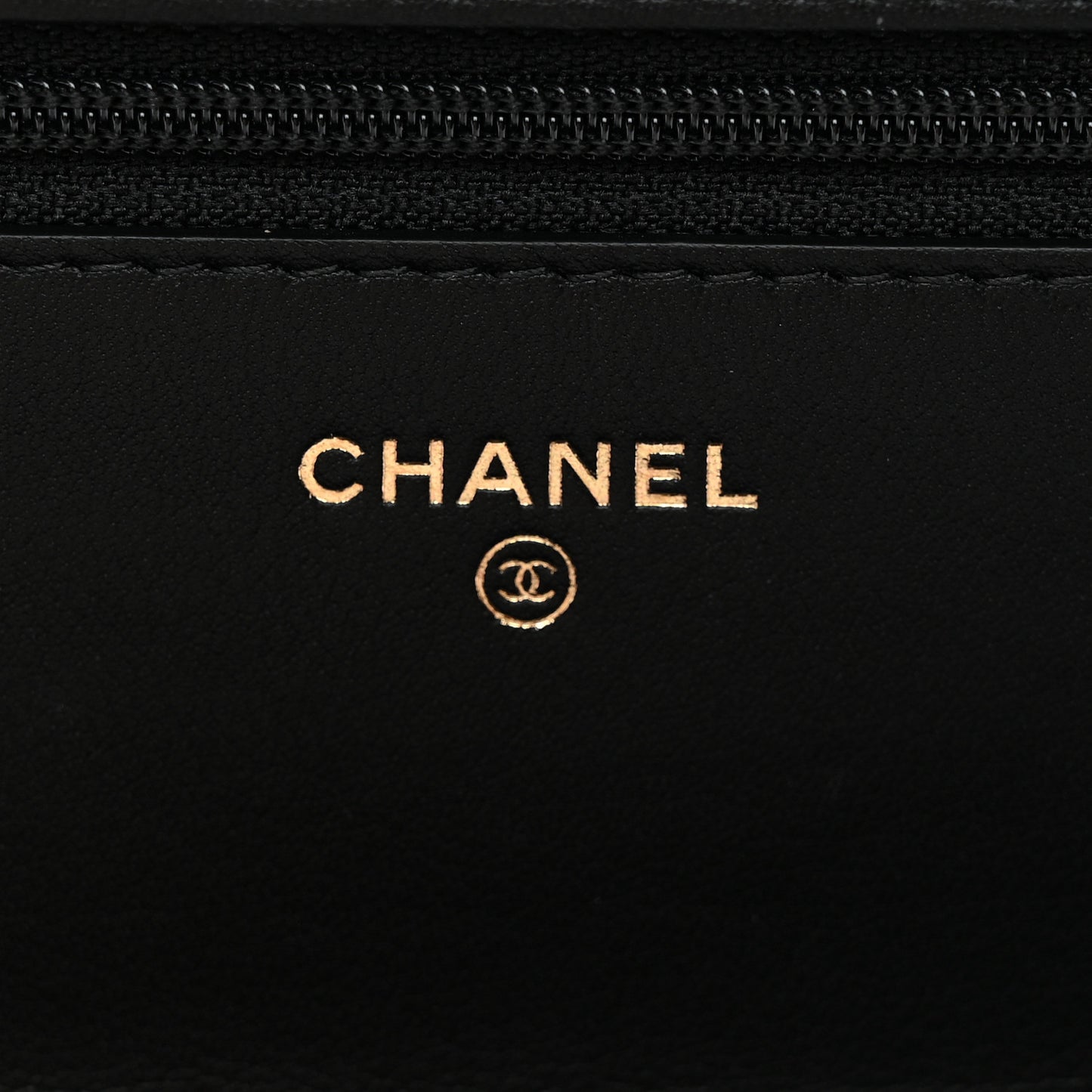 Lambskin Quilted Boy Wallet On Chain WOC Black