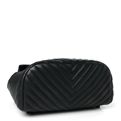 Chanel Calfskin Chevron Quilted Large Urban Spirit Backpack Black 4 of 9
