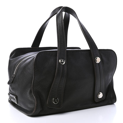 Chanel Deerskin Medium Bolt Bag Black 2 of 4