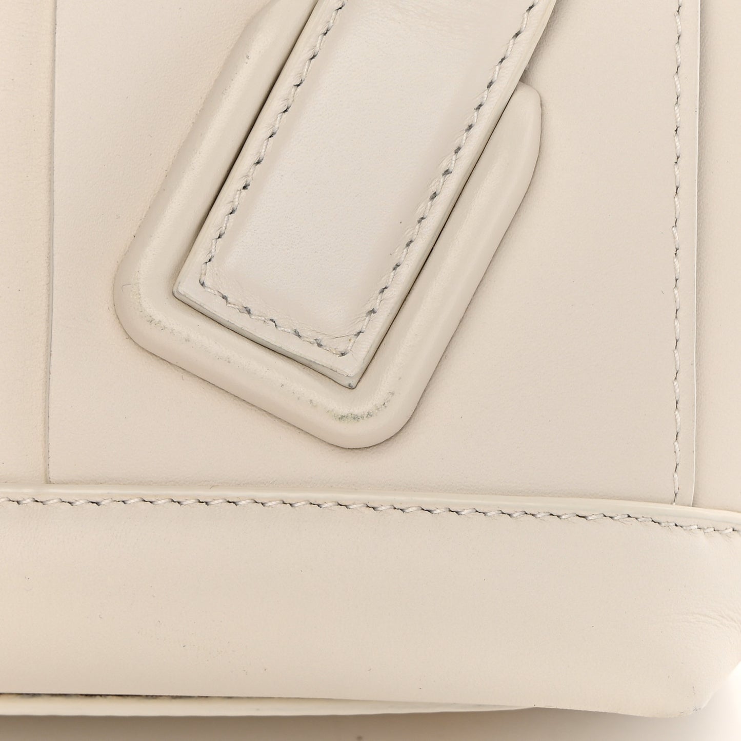 French Calfskin Maxi Intrecciato Small Arco Bianco