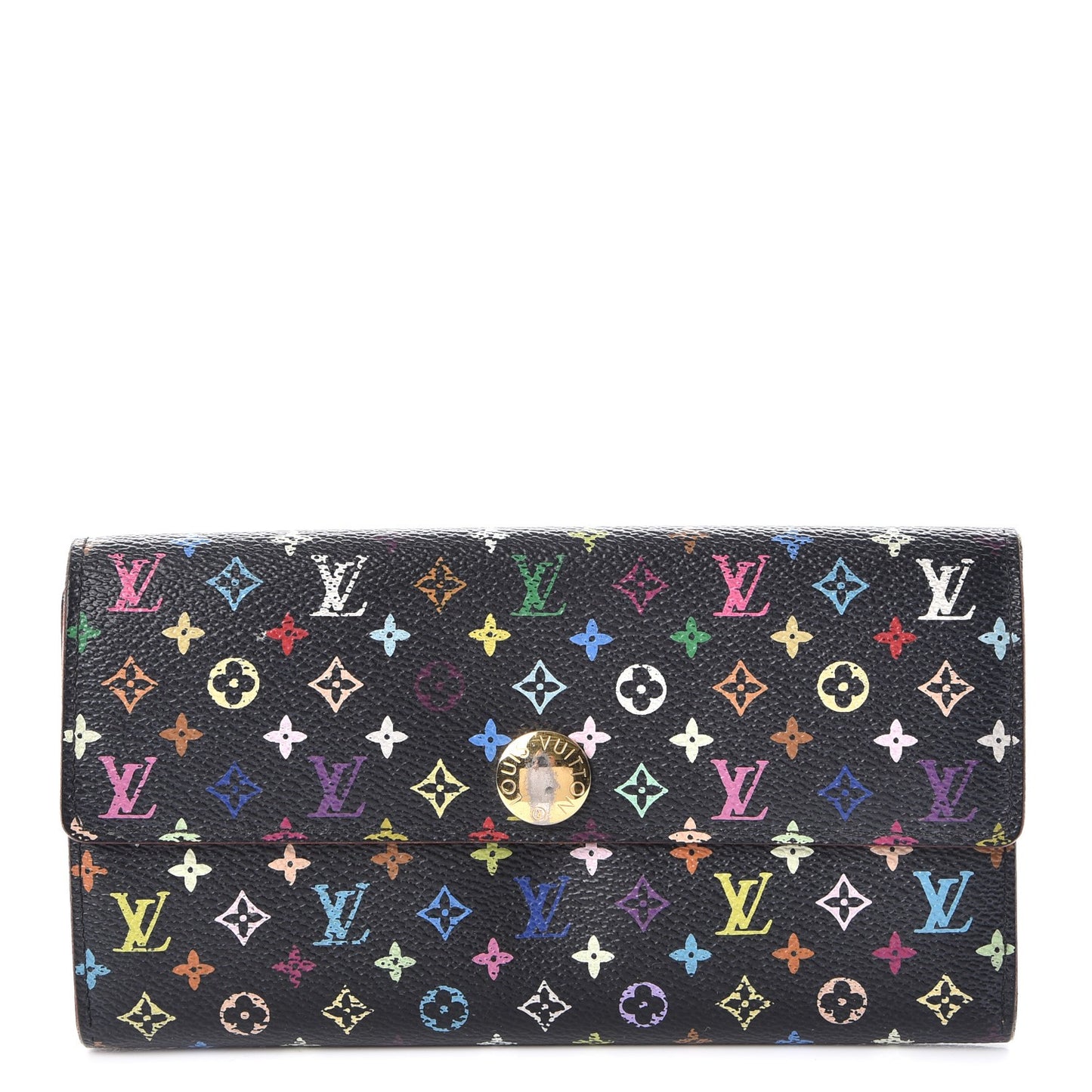 Monogram Multicolor Sarah Wallet Black