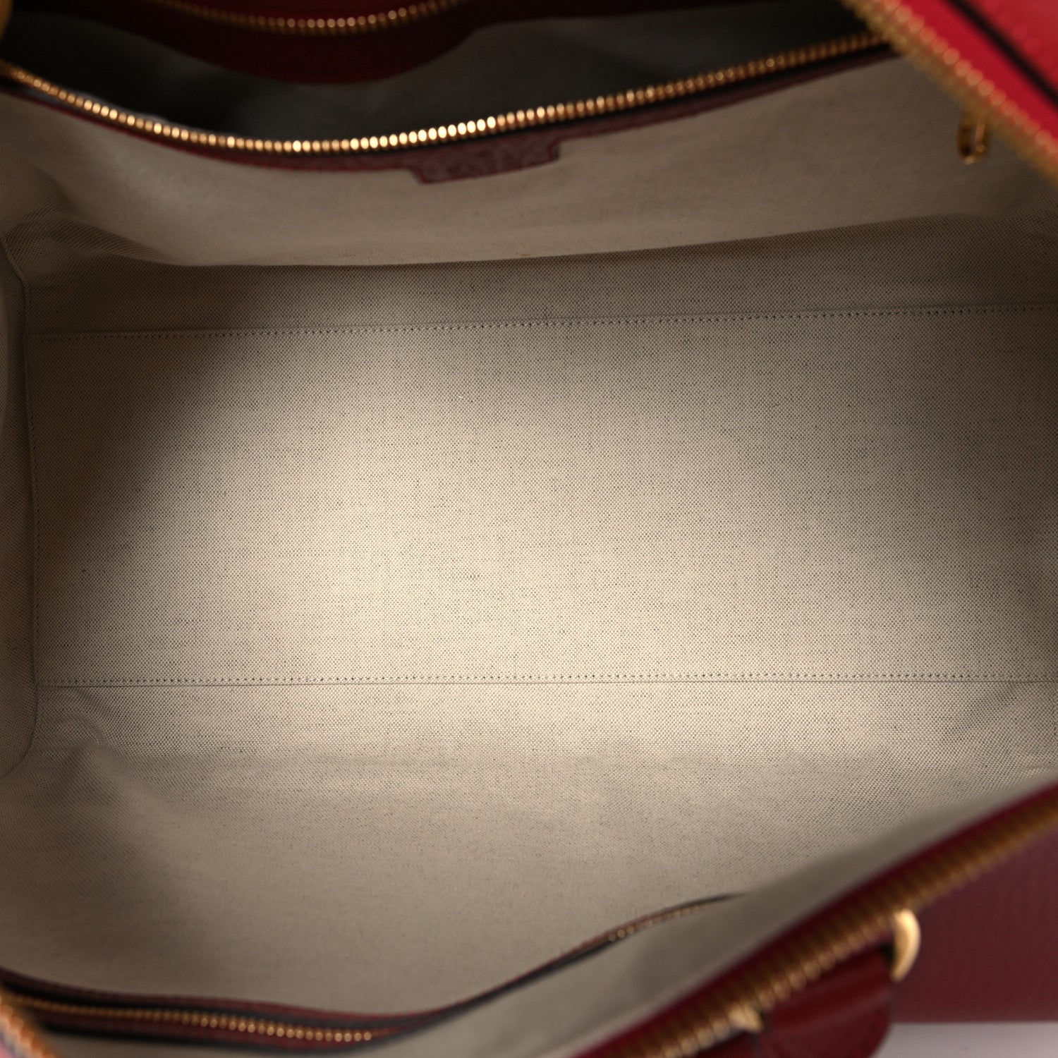 Gucci Textured Dollar Calfskin Web Medium Savoy Duffle Bag Red 5 of 10