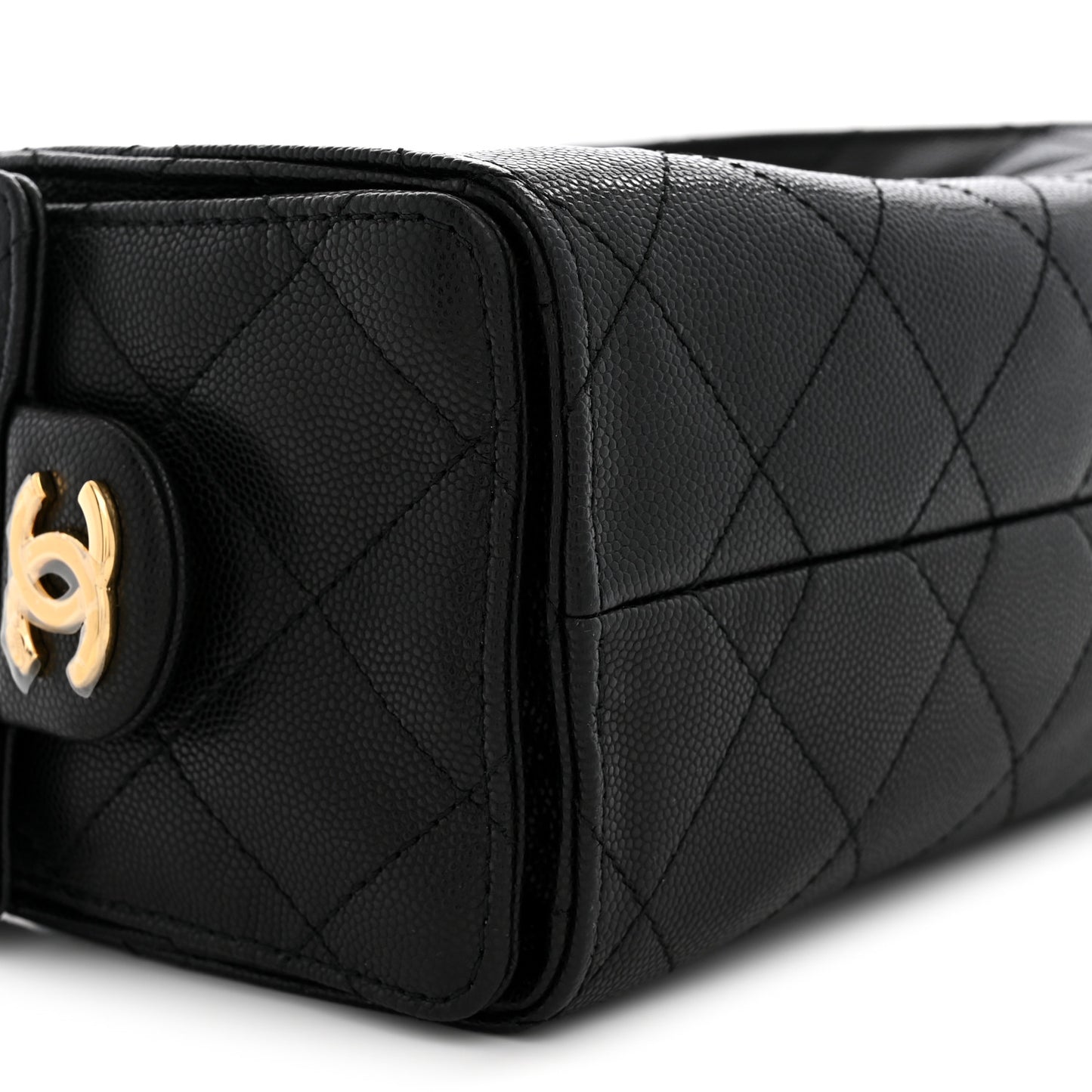 Caviar Quilted Mini Chanel 25 Handbag Black