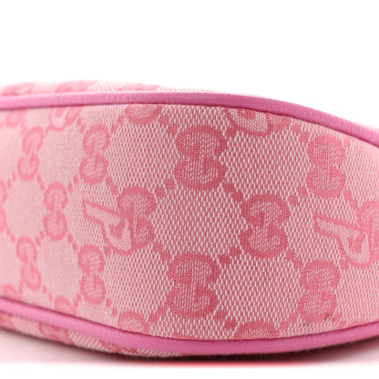 Gucci X PALACE GG Supreme Monogram Palace Textured Dollar Calfskin Shoulder Bag Pink Pale Rose Palace 10 of 11