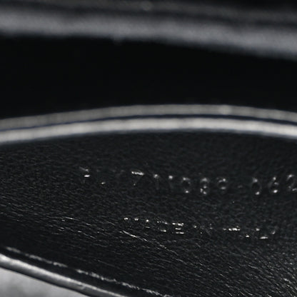 Saint Laurent Box Calfskin Monogram Medium Solferino Satchel Black 7 of 10