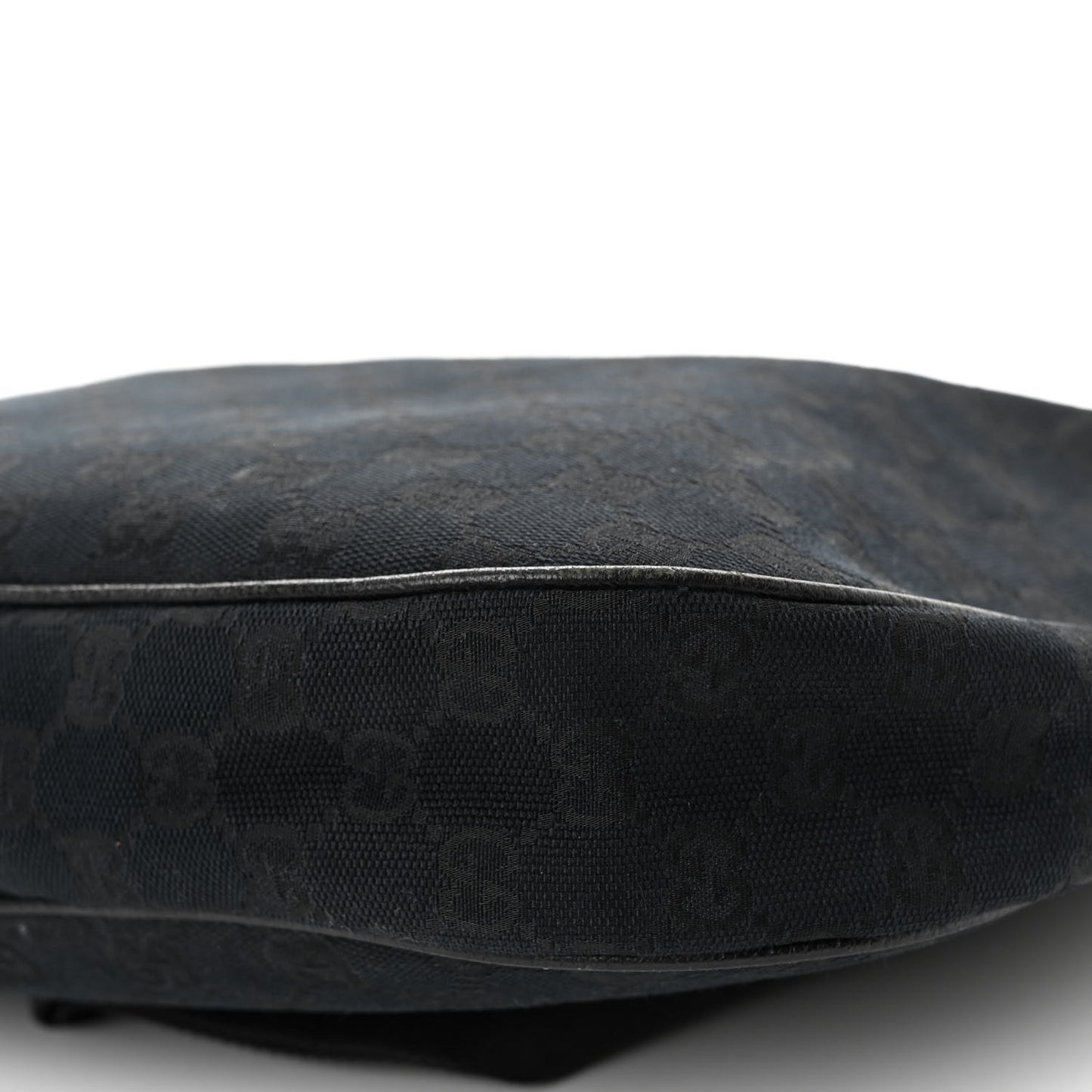 Monogram Medium Half Moon Hobo Black