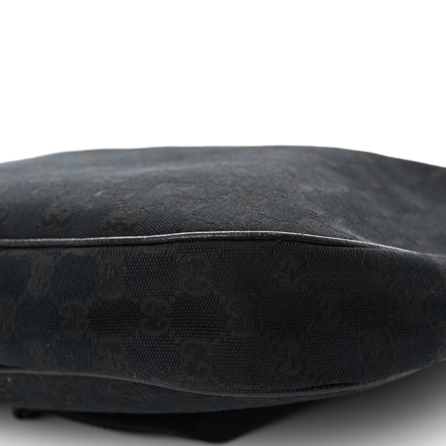 Gucci Monogram Medium Half Moon Hobo Black 10 of 10