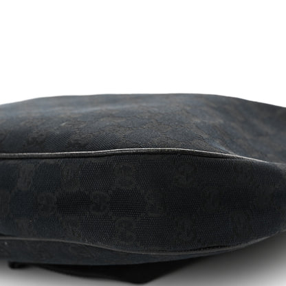 Gucci Monogram Medium Half Moon Hobo Black 10 of 10