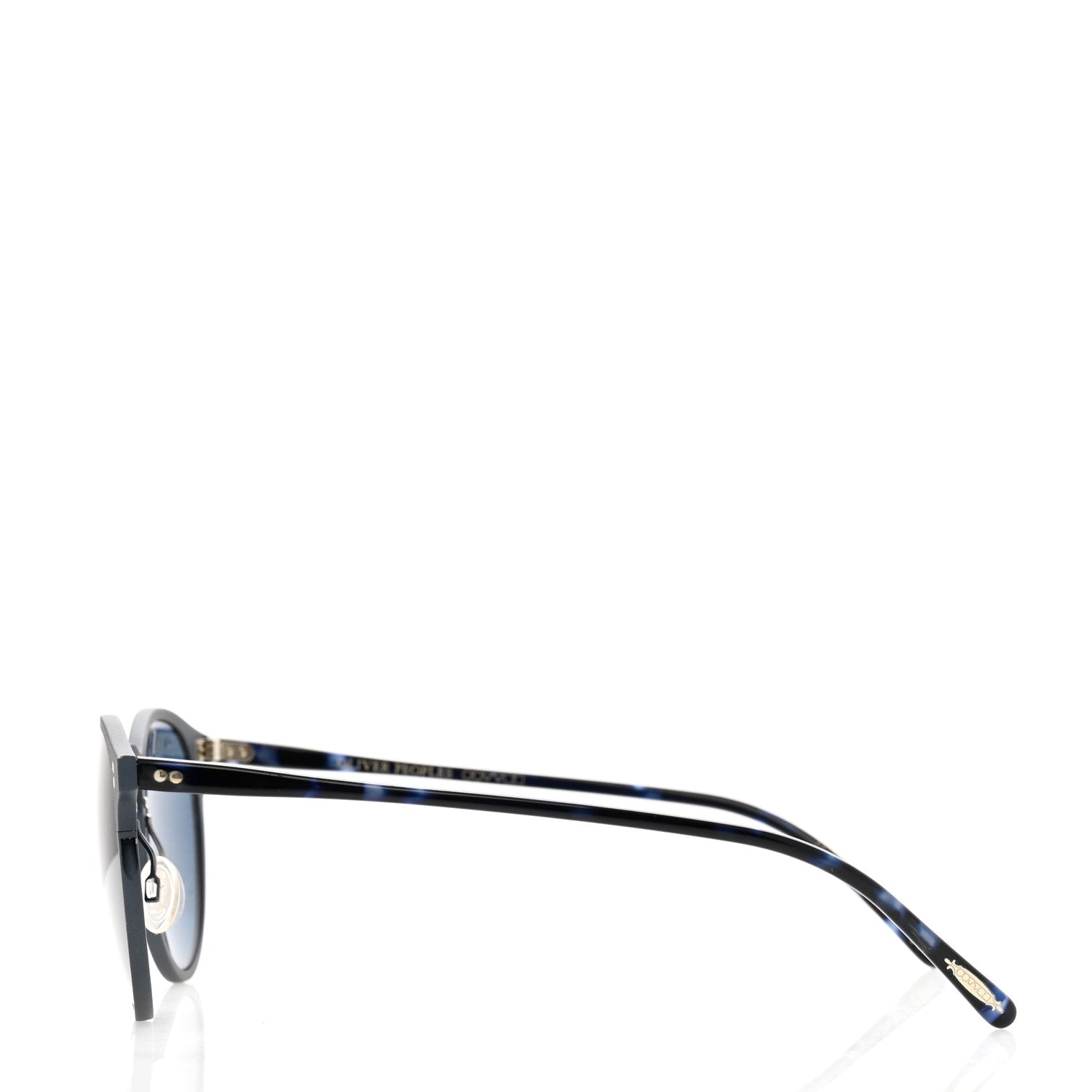 Oliver Peoples Acetate Metal Round Sunglasses OV1208S Blue 3 of 7