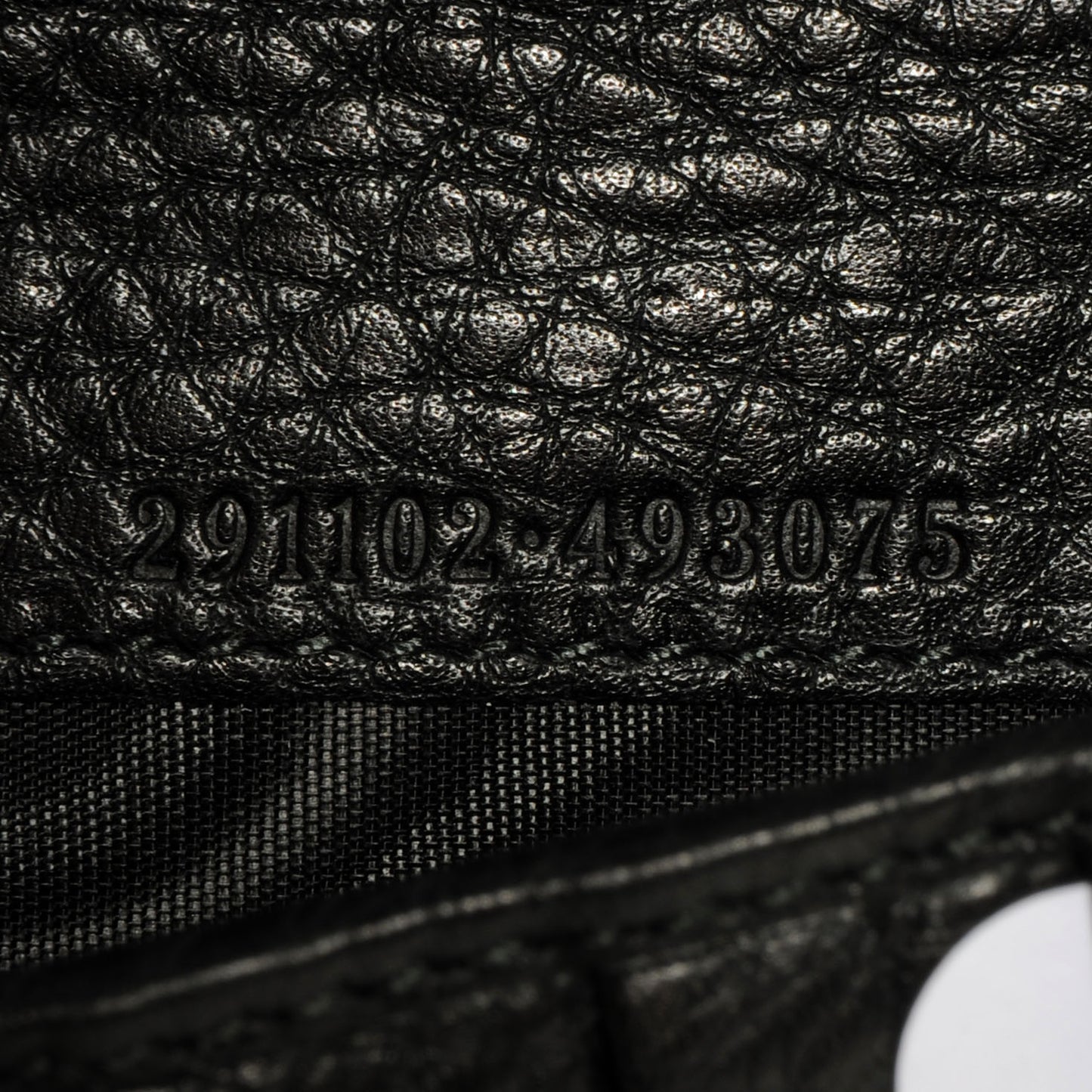 Pebbled Calfskin Soho Zip Around Wallet Black