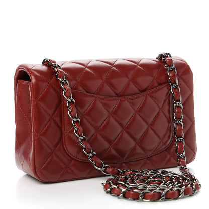 Chanel Lambskin Quilted Mini Rectangular Flap Red 3 of 11