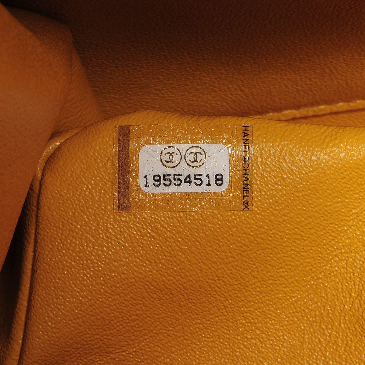 Lambskin Jumbo Double Flap Yellow