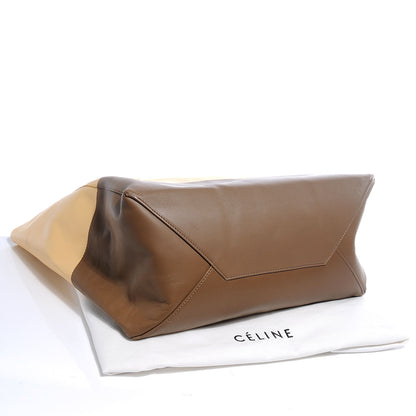 Celine Lambskin Horizontal Bi-Color Cabas Butter 4 of 8