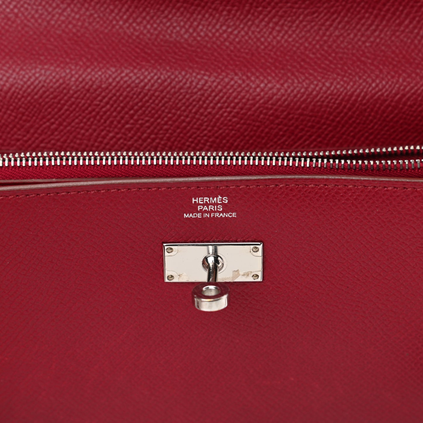 Epsom Kelly Longue Wallet Rouge Grenat