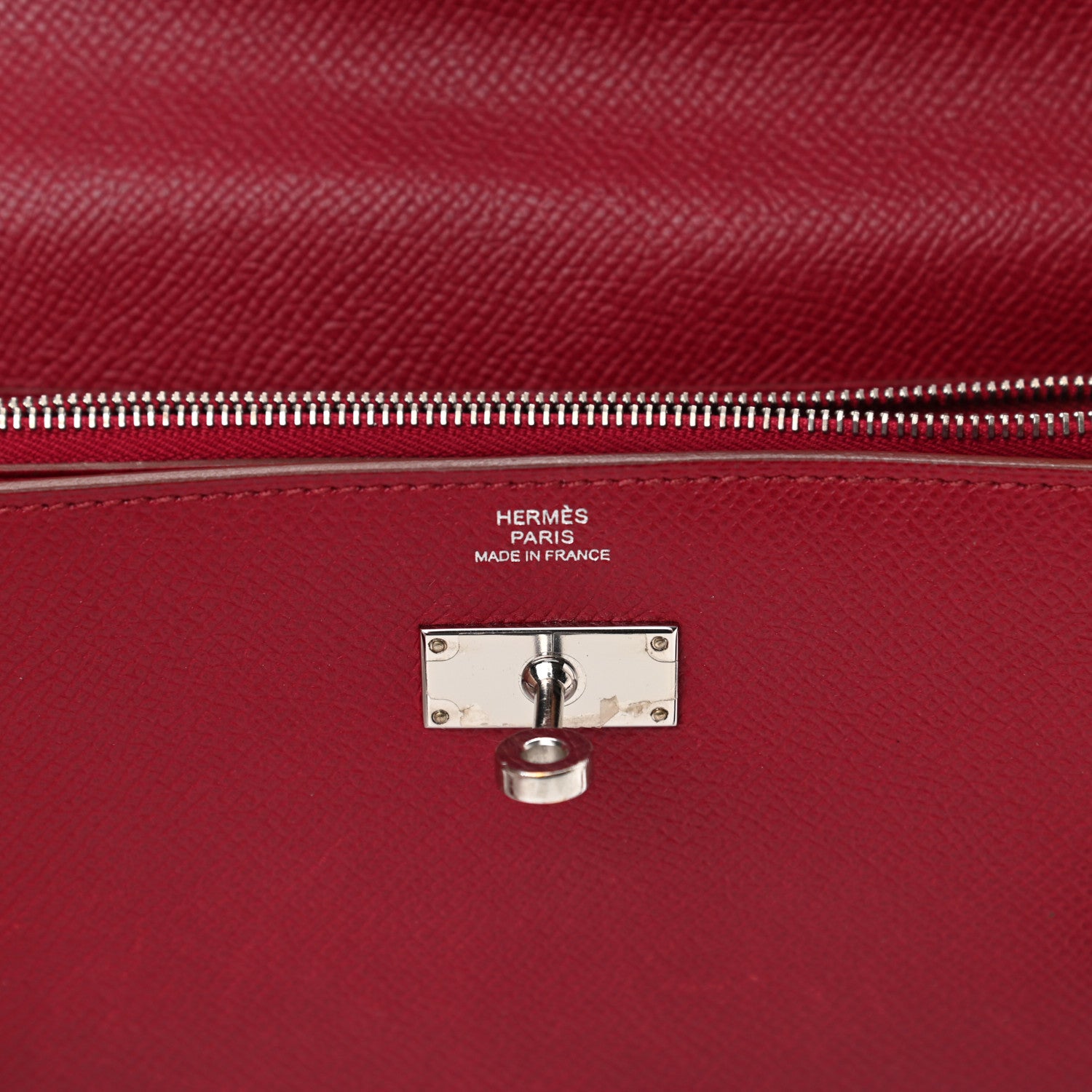 Hermes Epsom Kelly Longue Wallet Rouge Grenat 6 of 16