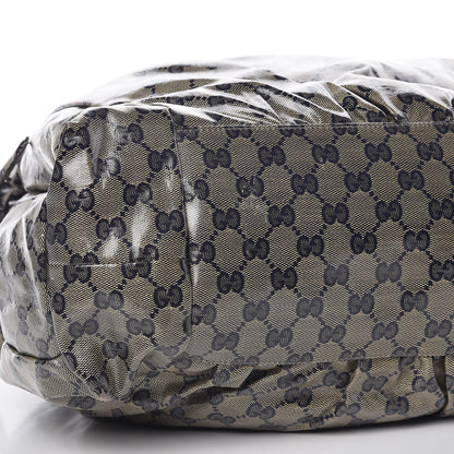 Gucci Crystal Monogram Hysteria Tote Navy Blue 10 of 13